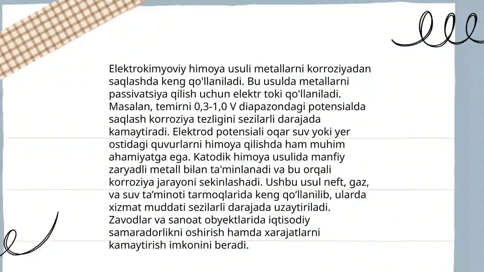 Mettallarni korroziyadan himoya qilish usullari 4