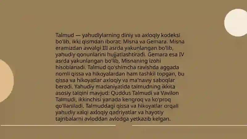 Yahudiylik dini afsona va rivoyatlari 4