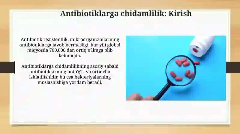 Antibiotikorezistentlik. Yuzaga kelish sababi va rivojlanish oqibatlari oldini olish 4