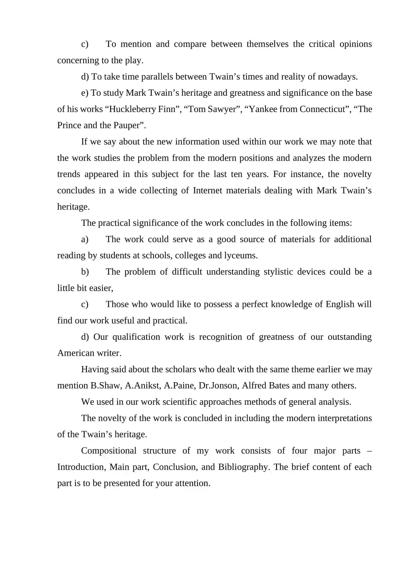 Cours paper on Mark Twain 4