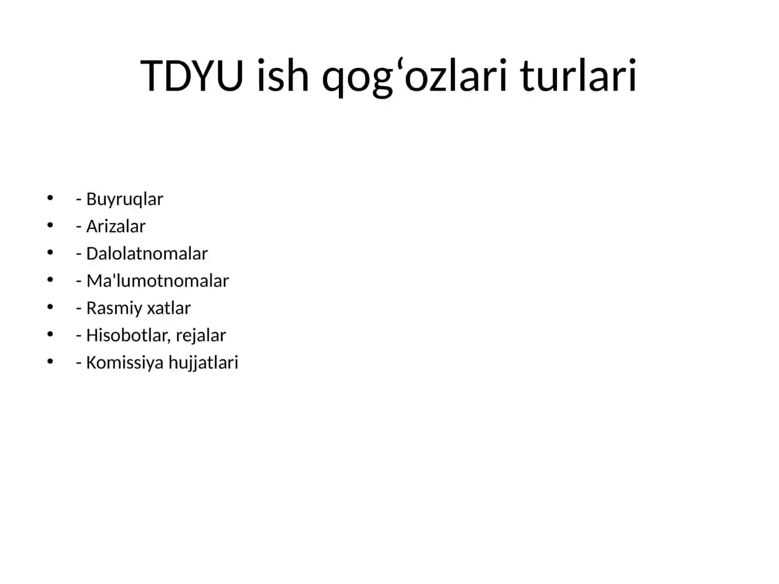 Termiz davlat universiteti ish qog‘ozlari uslubiyati 4