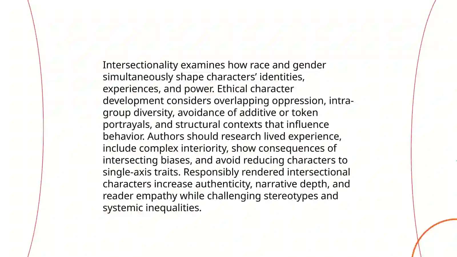 Ethical representation of race and gender in literature 4