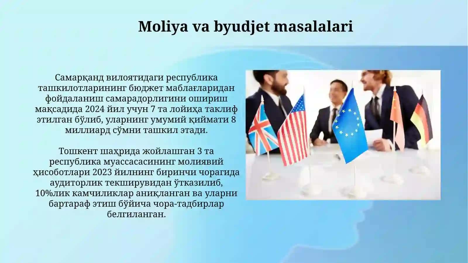 Respublika muassasalarining faoliyatini muvofiqlashtirish va boshqarish 4