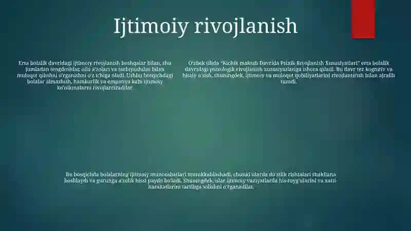 Kichik Maktab Davrida Psixik Rivojlanish Xususiyatlari 4