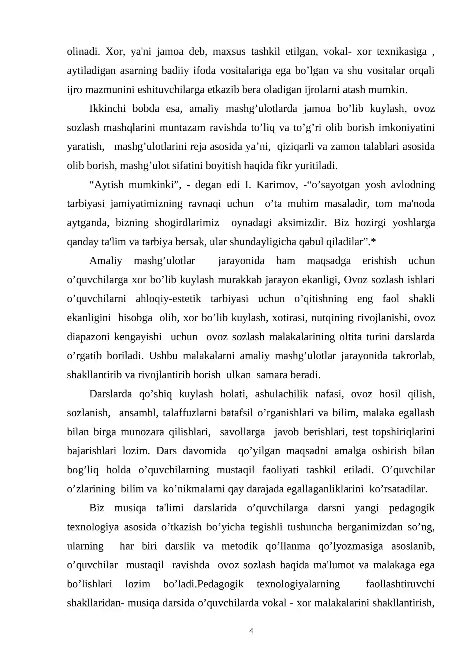 O'ZBEKISTONDA VOKAL SAN'ATIDA AYOL OVOZLARINING IJROCHILIGI VA USLUBLARI 4