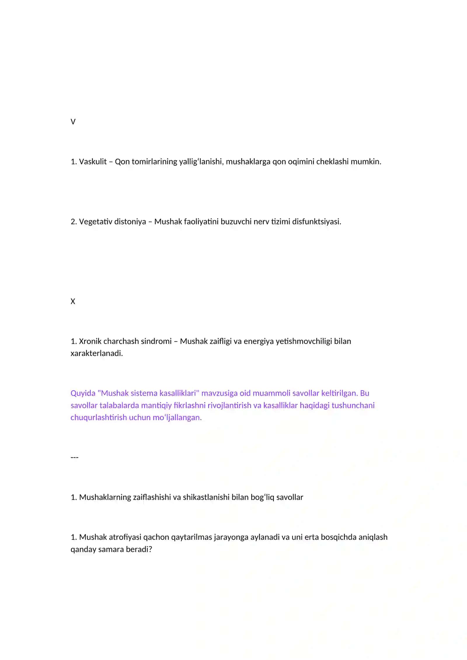 Mushak sistemasiga oid kasalliklar glossariysi 4