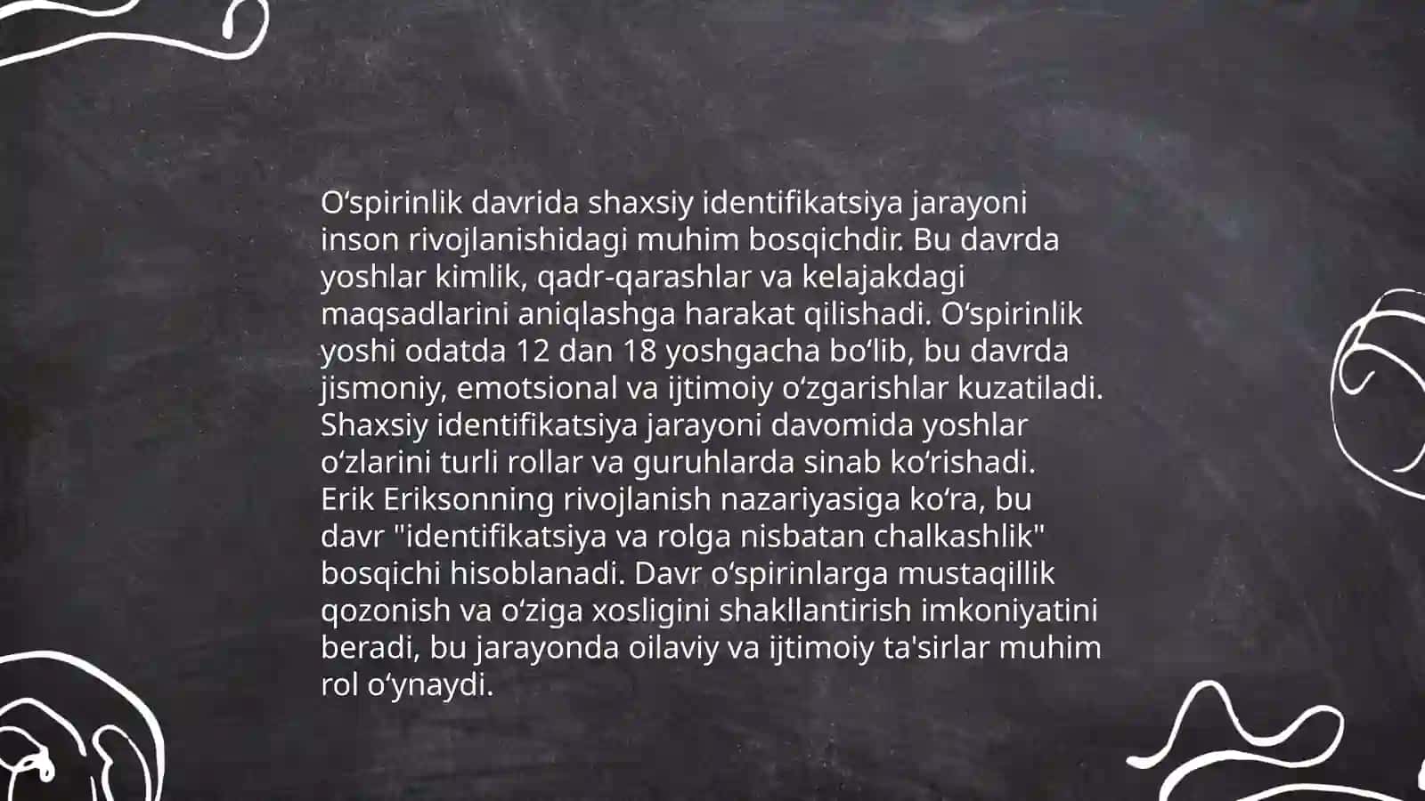O‘smirlik davri psixologiyasining asosiy xususiyatlari 4