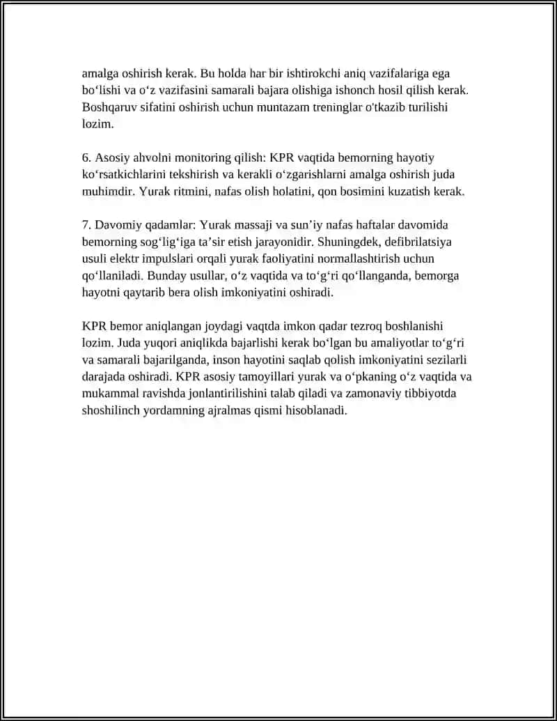 TERMINAL HOLATLAR YURAK VA O’PKA REANIMATSIYASI 4
