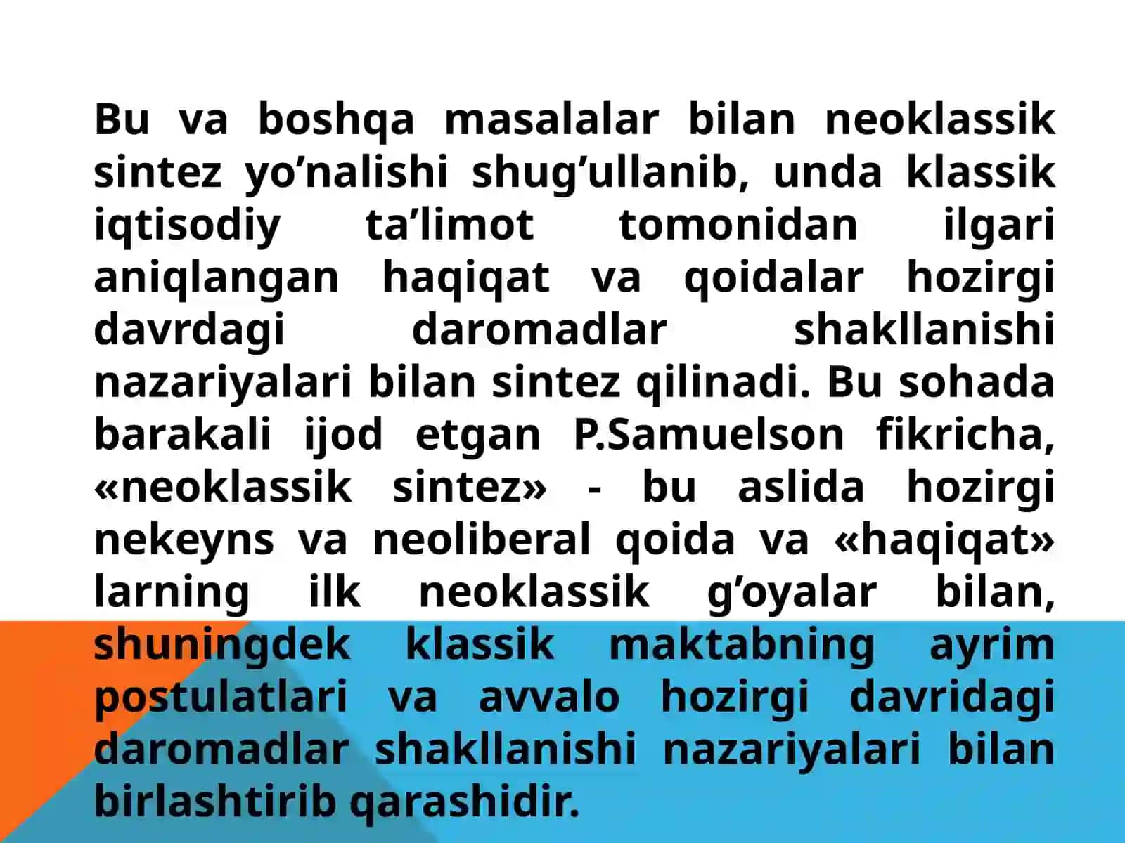 HOZIRGI ZAMON IQTISODIY TA’LIMOTLARI EVOLYUTSIYASI 4
