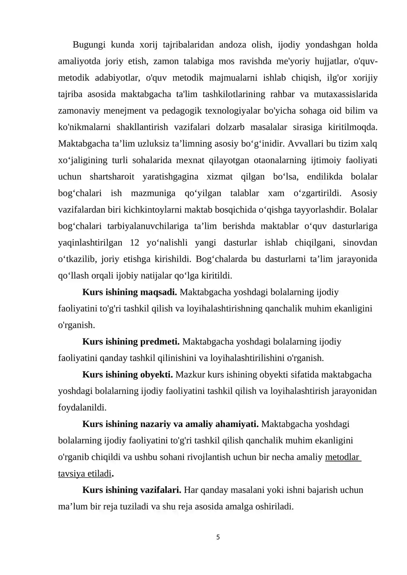 MAKTABGACHA TA'LIM TASHKILOTLARIDA INNOVATSION PEDAGOGIK TEXNOLOGIYALAR ASOSIDA LOYIHALASH USULLARI 4