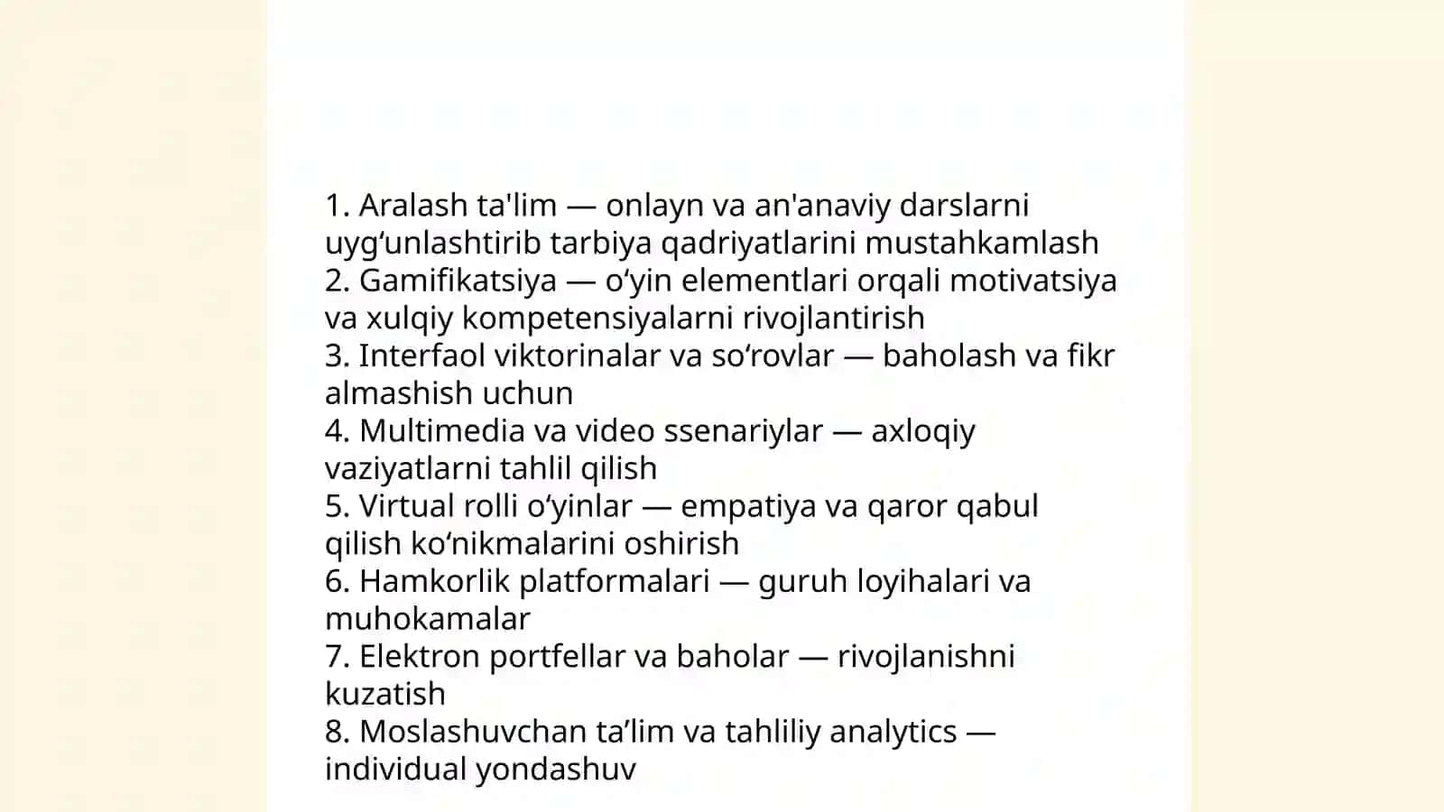 Umumtalim maktablarda tarbiya fanini oqitishda axborot texlogiyalardan foydalanish 4