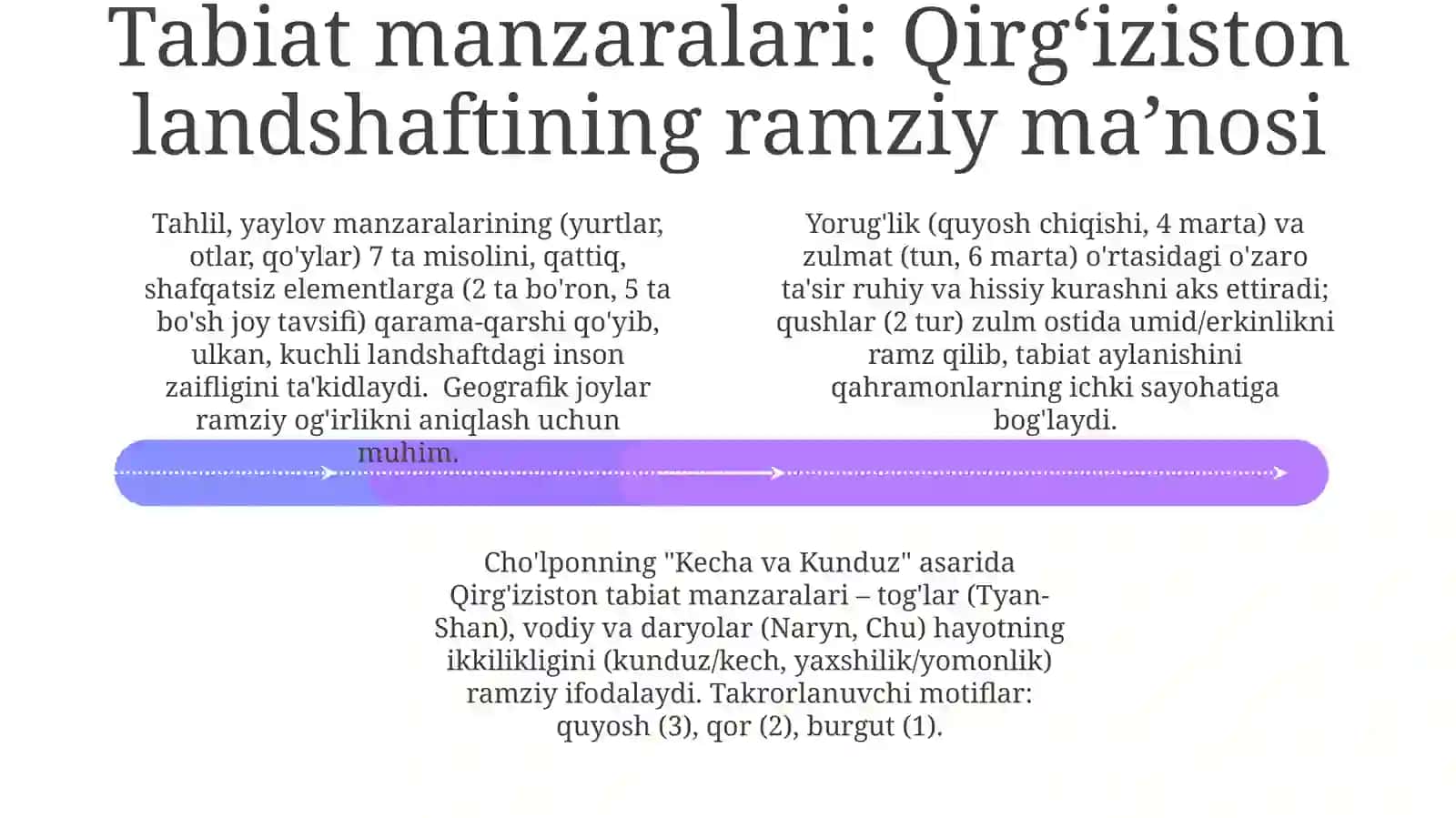 Cho'lponning "kechavakunduz" asari obrazlari tizimi orqali o'rganish 4