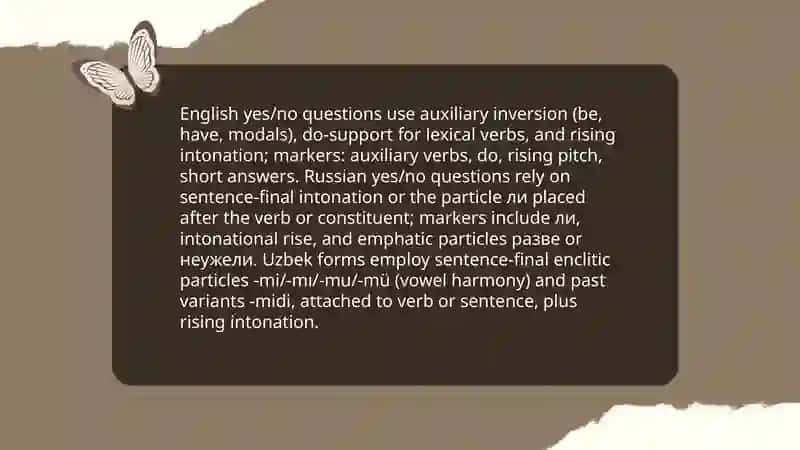 Types of sentence 4