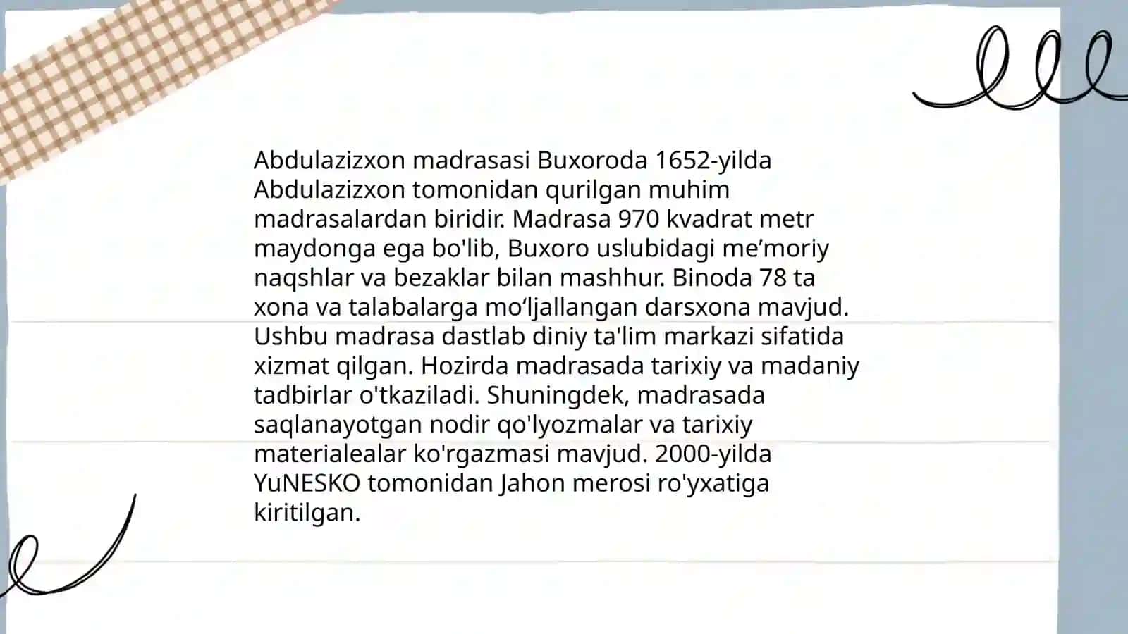 Buxoro davlat badiiy meʼmorchilik muzey qoʻriqxonasi 4