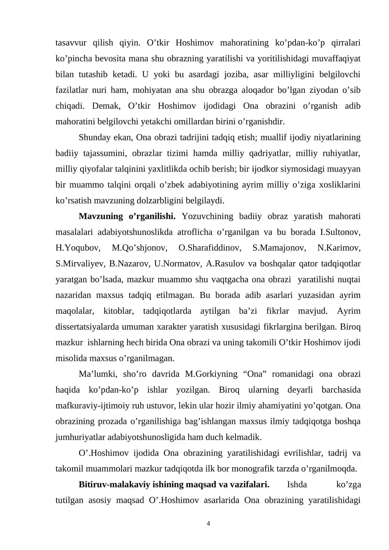 O’tkir Hoshimov ijodida Ona obrazi 4