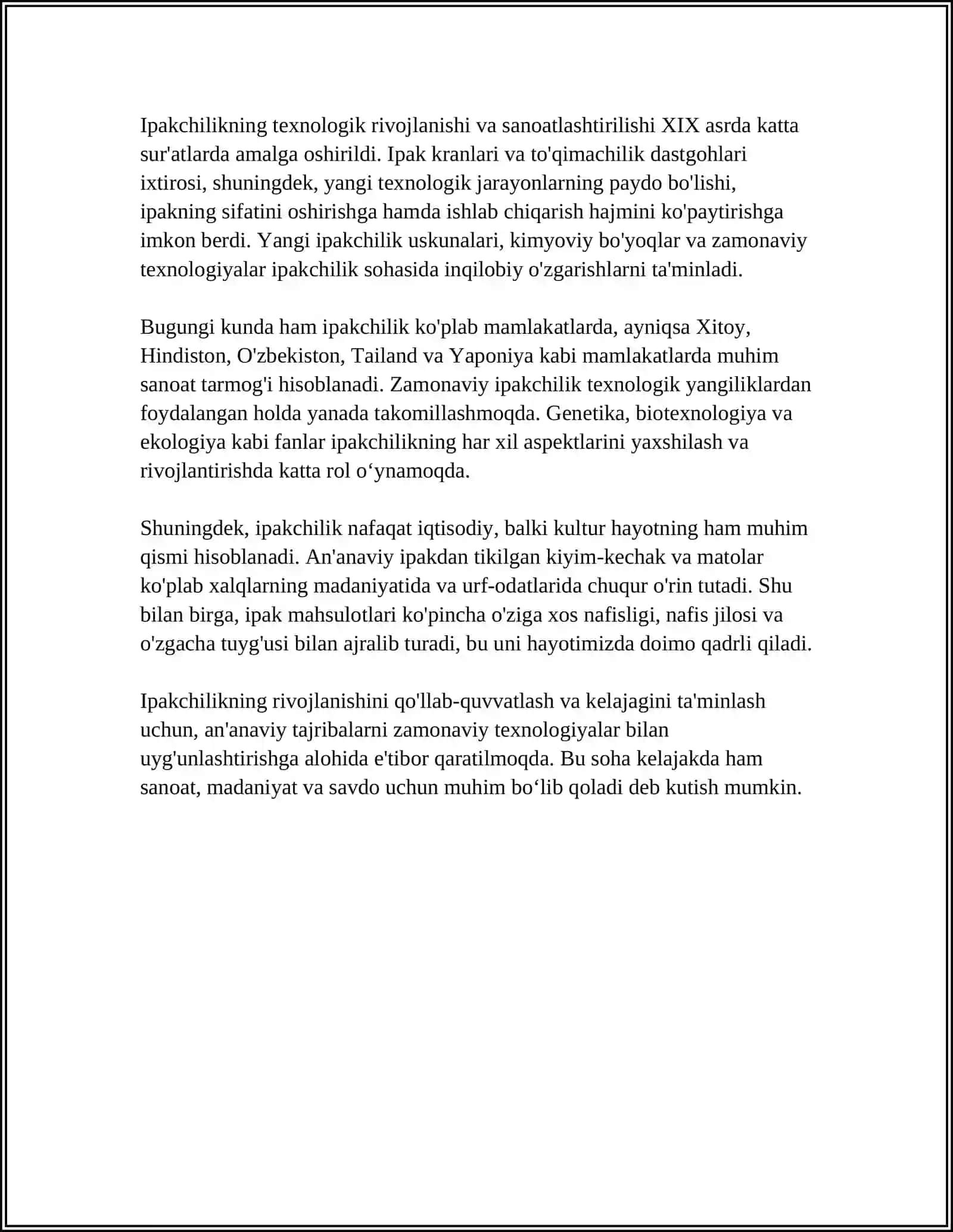 IPAKCHILIK FANI VA UNING BARCHA BOʻLIMLARI 4