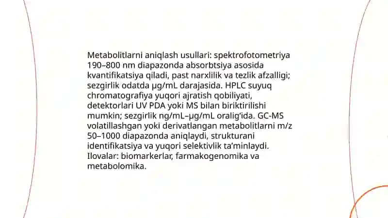 Odam genetikasi oʻrganish usullari: biokimyoviy, sitogenetik usullar 4