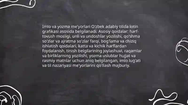 O'zbek adabiy tili me'yorlari 4