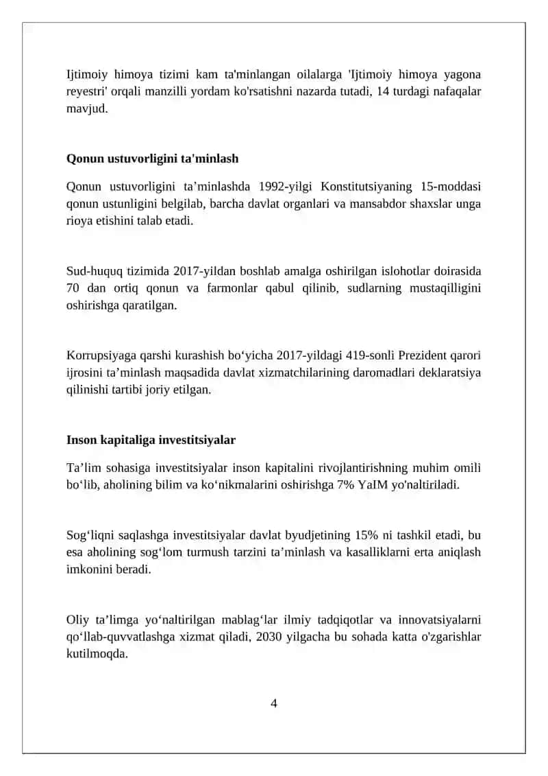 Taraqqiyotning òzbek moduli va uning òziga hos xususiyatlari 4