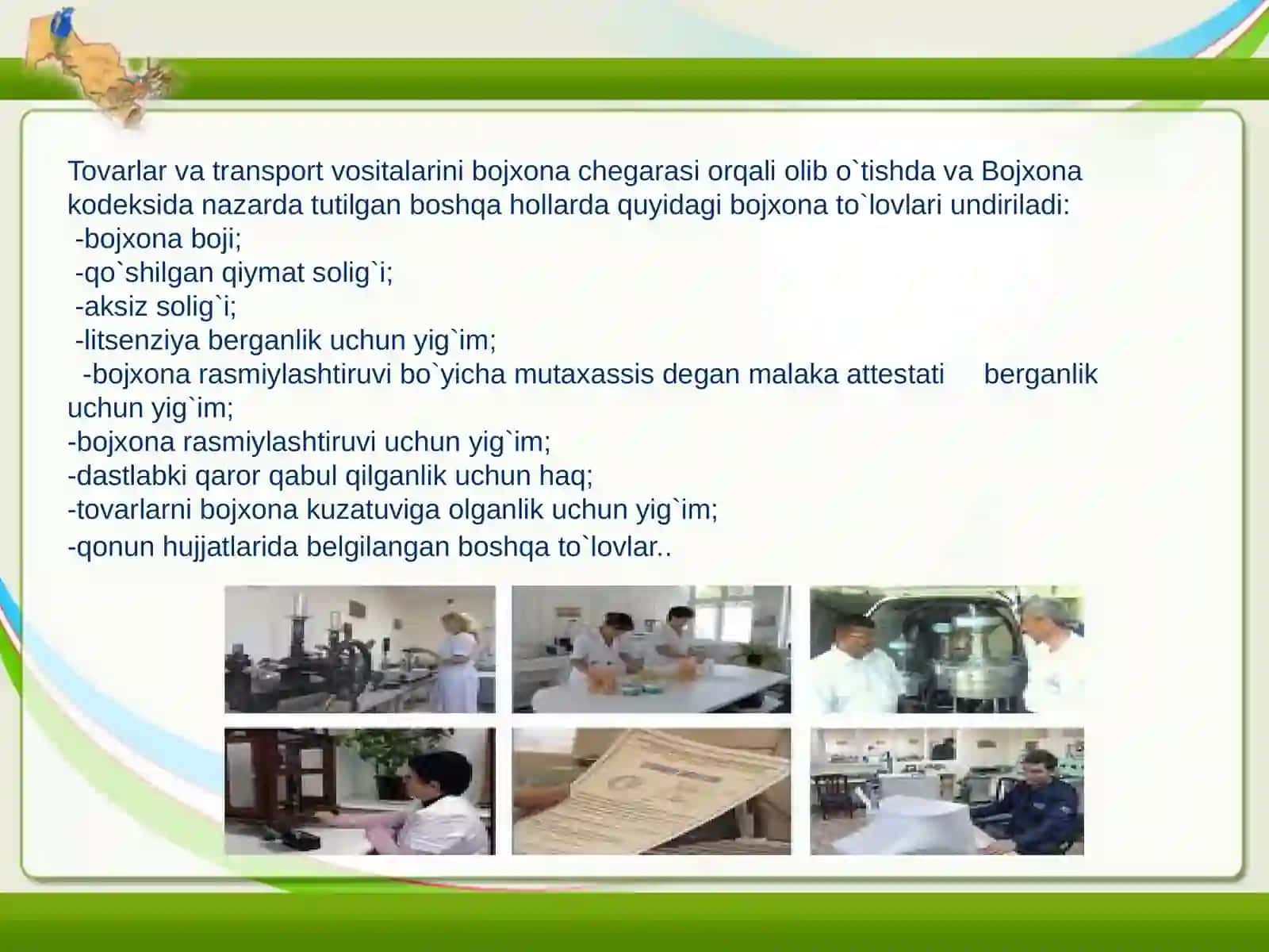 Tashqi savdo faoliyatini bojxona orqali tartibga solish 4