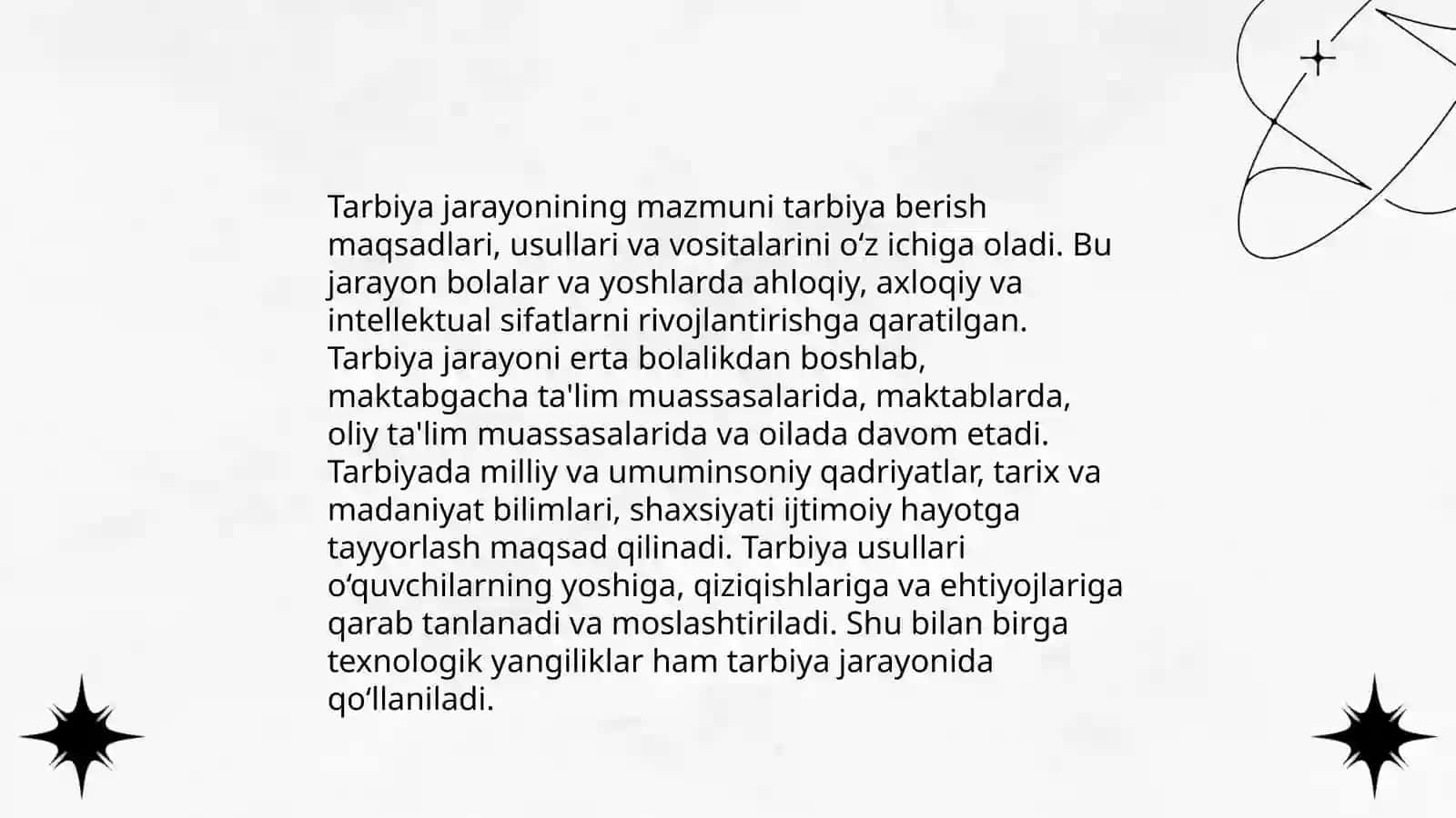 Tarbiya jarayonining mohiyati va mazmuni 4