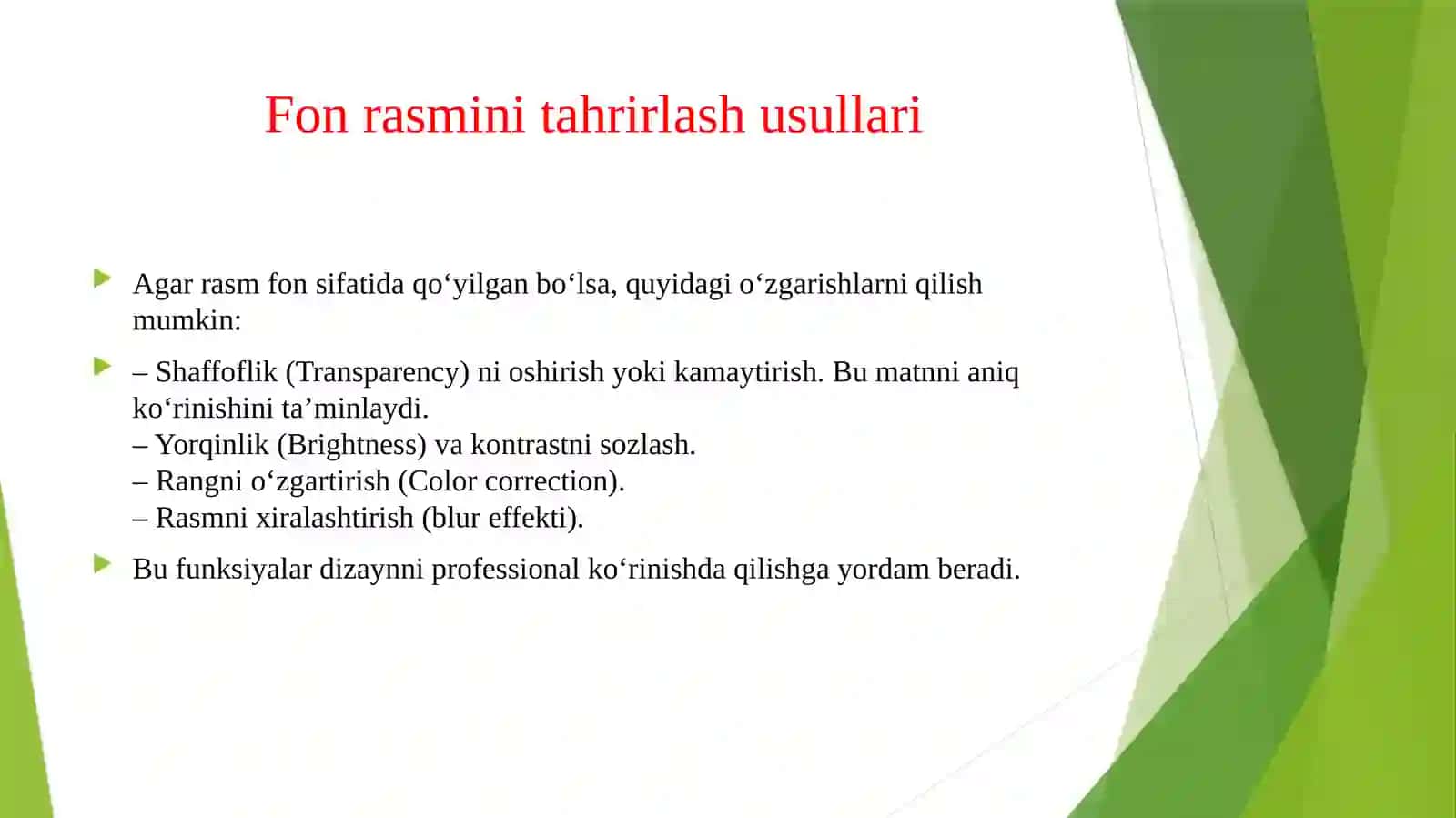 Fon sifatida qo‘yilgan rasm bilan ishlash 4