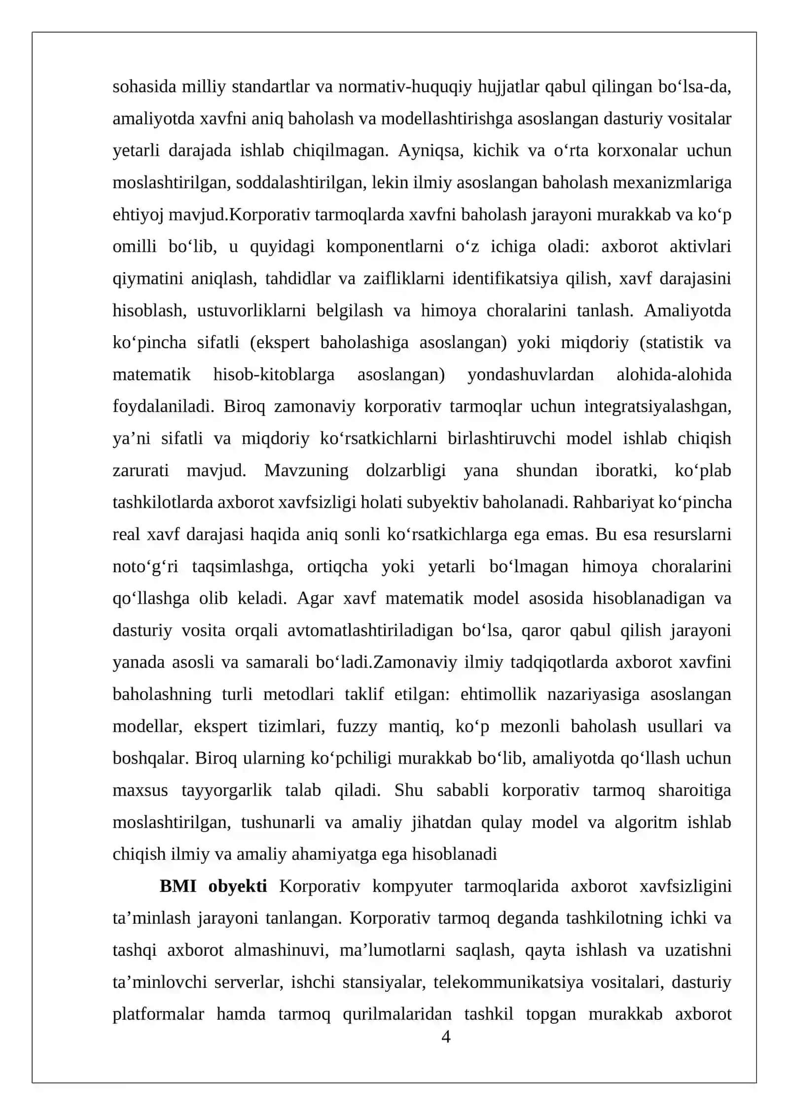 Korparativ tarmoqlarda axborot xafsizligi 4