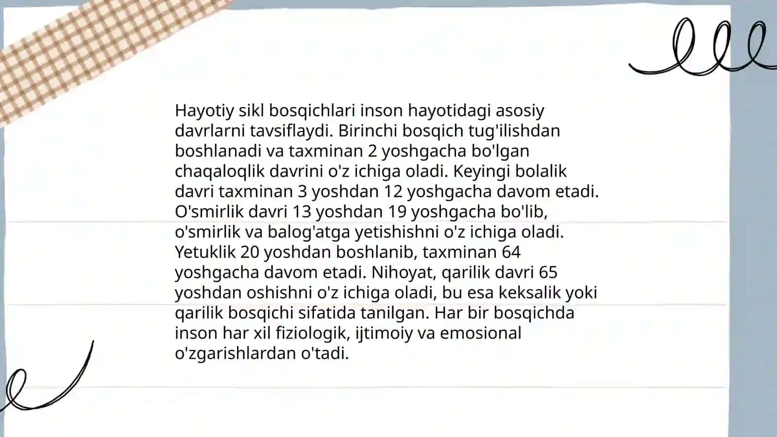 Hayotiy sikl modelini yaratish 4