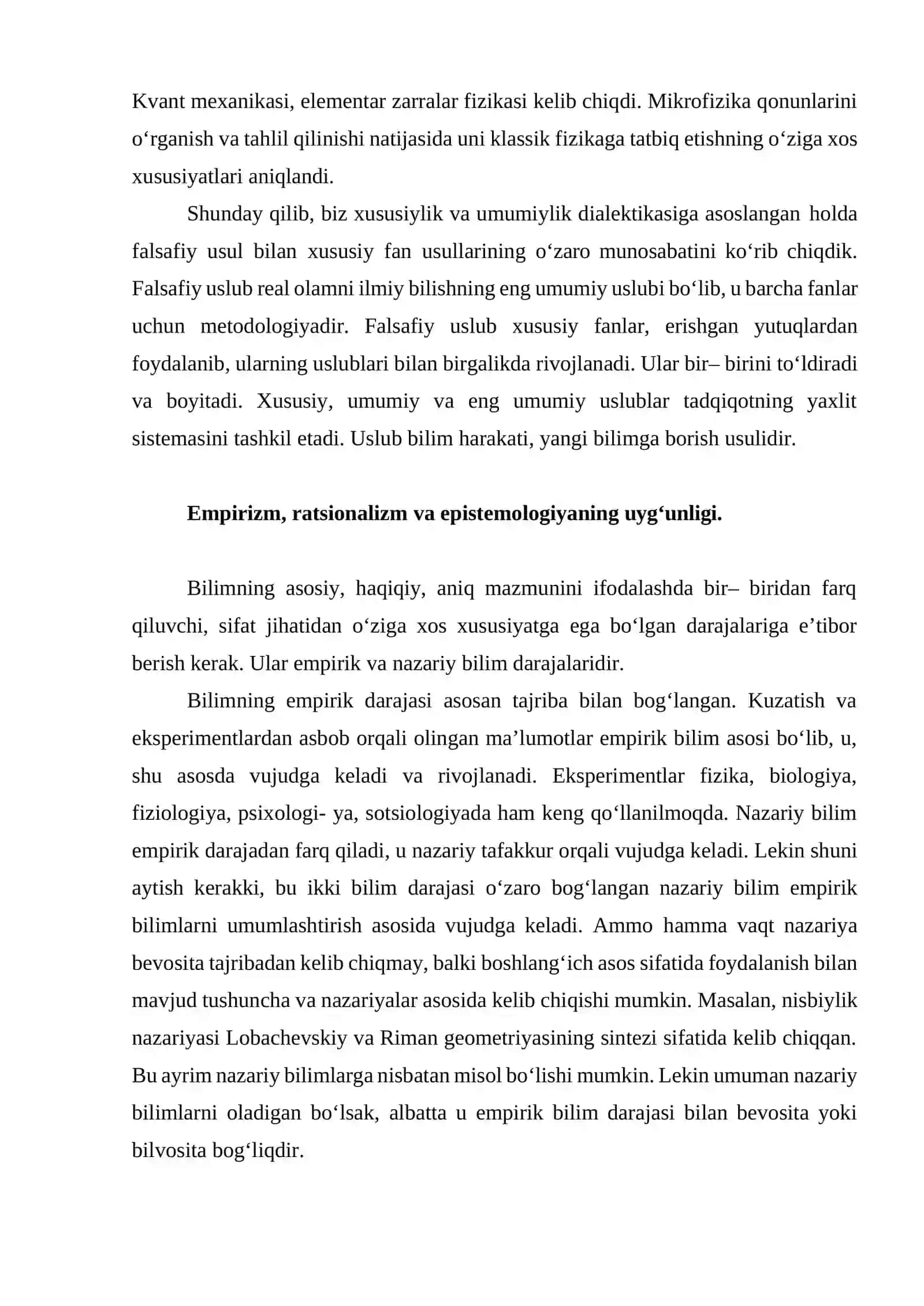 BILISH NAZARIYASI, YO‘NALISHLARI VA ASOSIY MUAMMOLARI 4