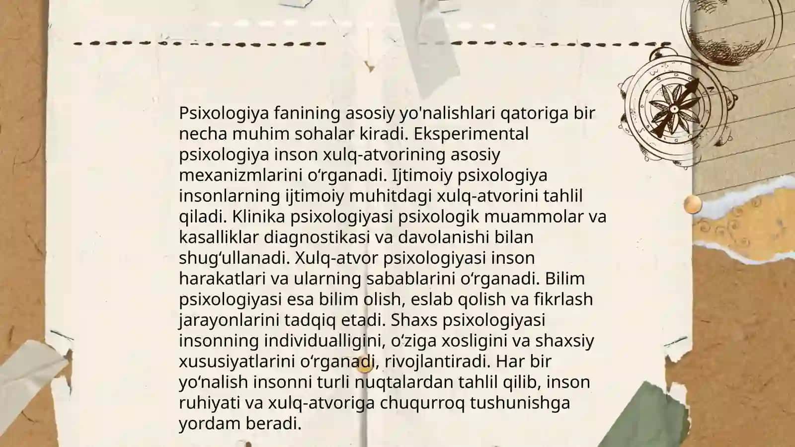 Psixologiya fanining maqsad va vazifalari 4