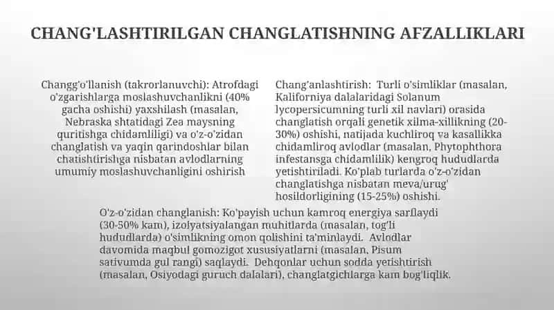 O'z-o'zini changlatish mexanizmlari 4
