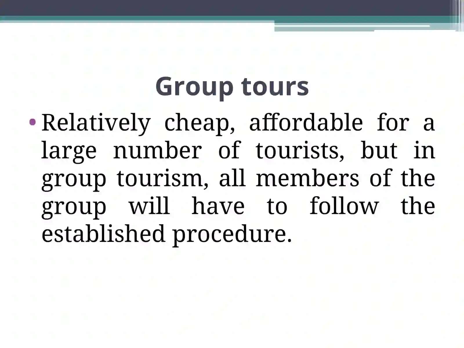 CREATION OF AN ATTRACTIVE TOURISM PRODUCTS AND SERVICE CLASSES 4