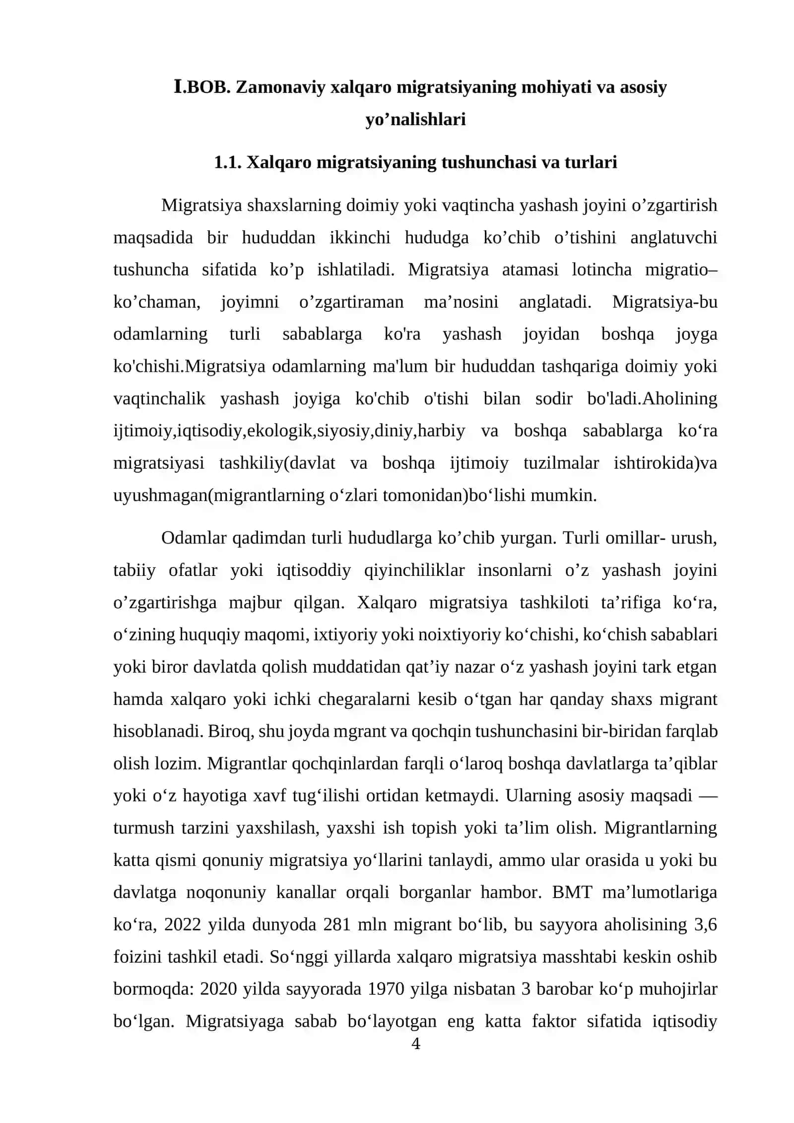 Migratsiya va iqtisodiy rivojlanishning o’zaro bog’liqligi 4