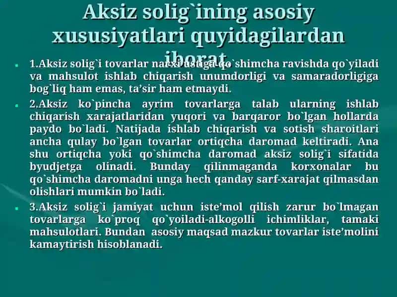 AKSIZ SOLIG`I 4
