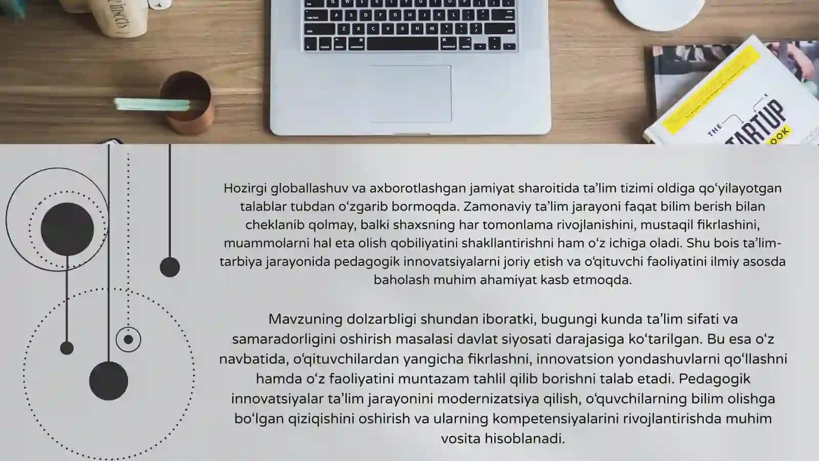 Ta'lim-tarbiya jarayonida qo'llaniladigan pedagogik
innovatsiya va o'qituvchining pedagogik kvalimet 4