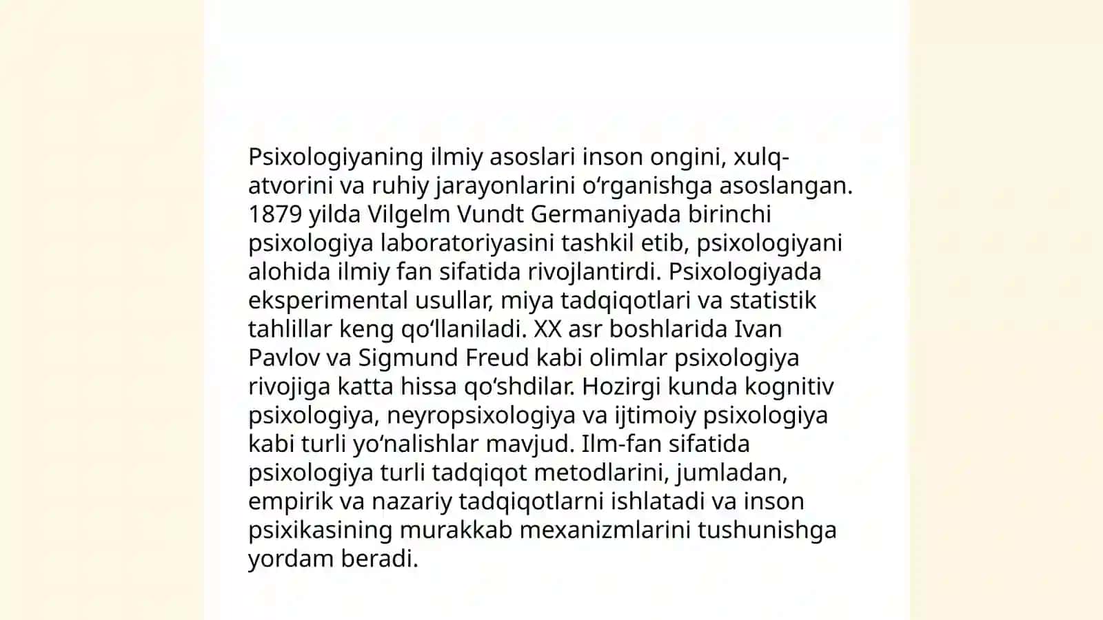 Psixologiyaning mustaqil fan sifatida shakllanishi 4