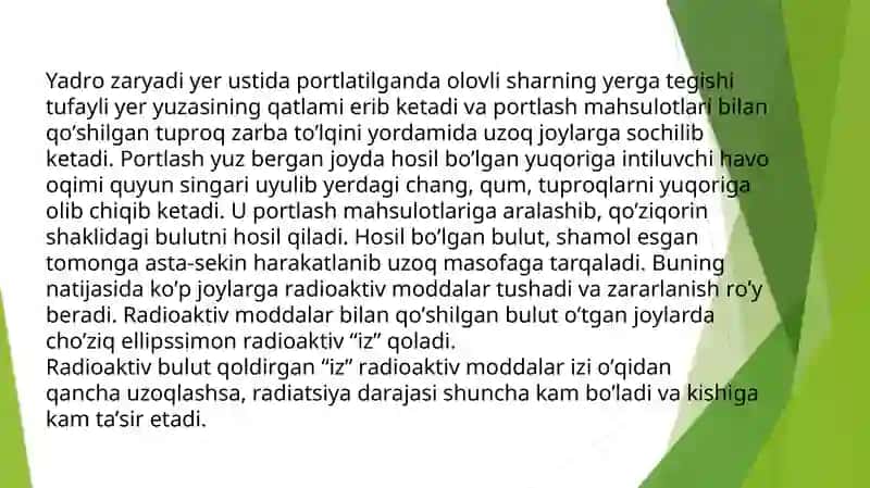 Tabiiy xavfli va zararli omillarning insonga va atrof muhitga tasiri 4