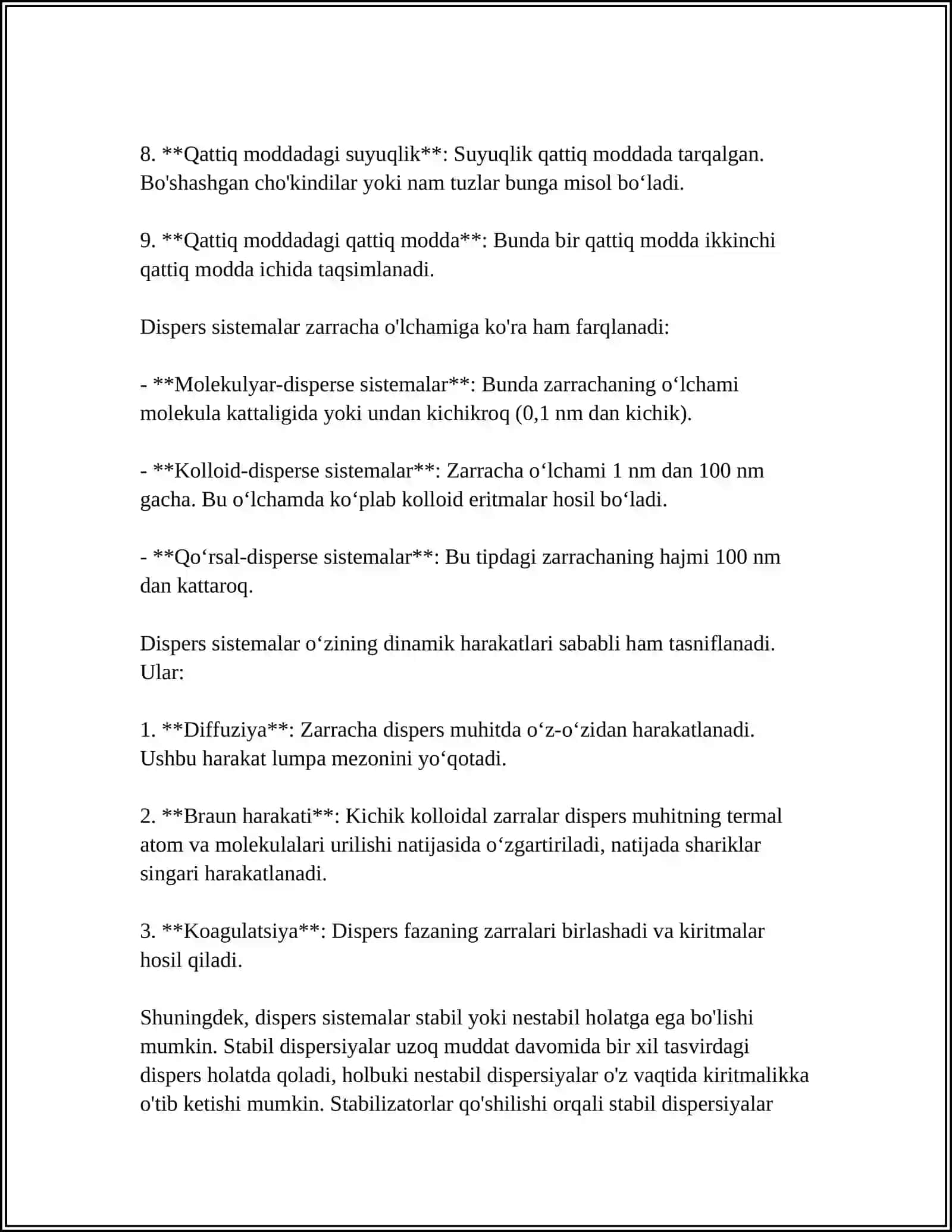 DISPER SISTEMALARNING FIZIK KIMYOVIY XOSSASI 4