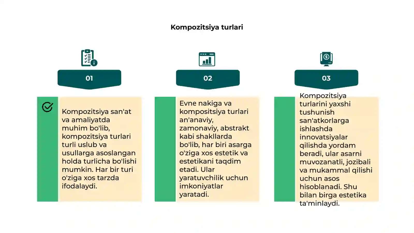 Amaliy va san'atda kompozitsiya tutlar 4