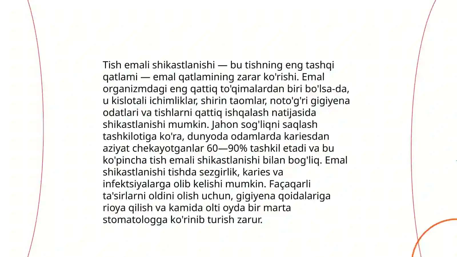 Tishlarning toj qismi shikastlanishi 4