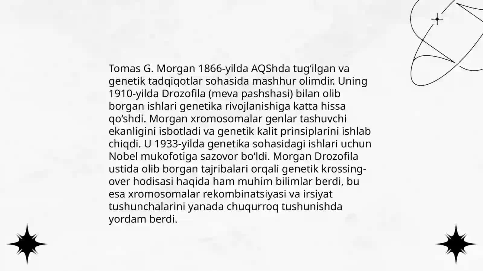Irsiyatning xromosoma nazariyasi 4