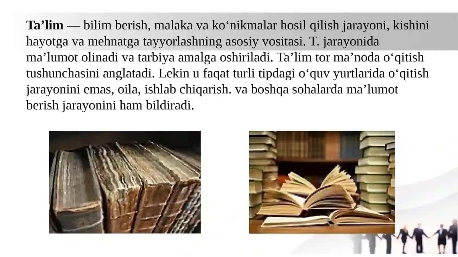 Insoniyat tarixida tarbiya va ta’limning rivojlanish bosqichlari 4