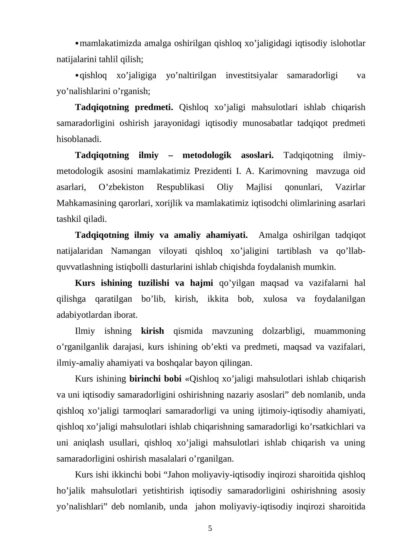 Agrosanoat majmuasi mahsulotlarni ishlab chiqarishda ijtimoiy sohani rivojlantirishning iqtisodiy asoslari 4