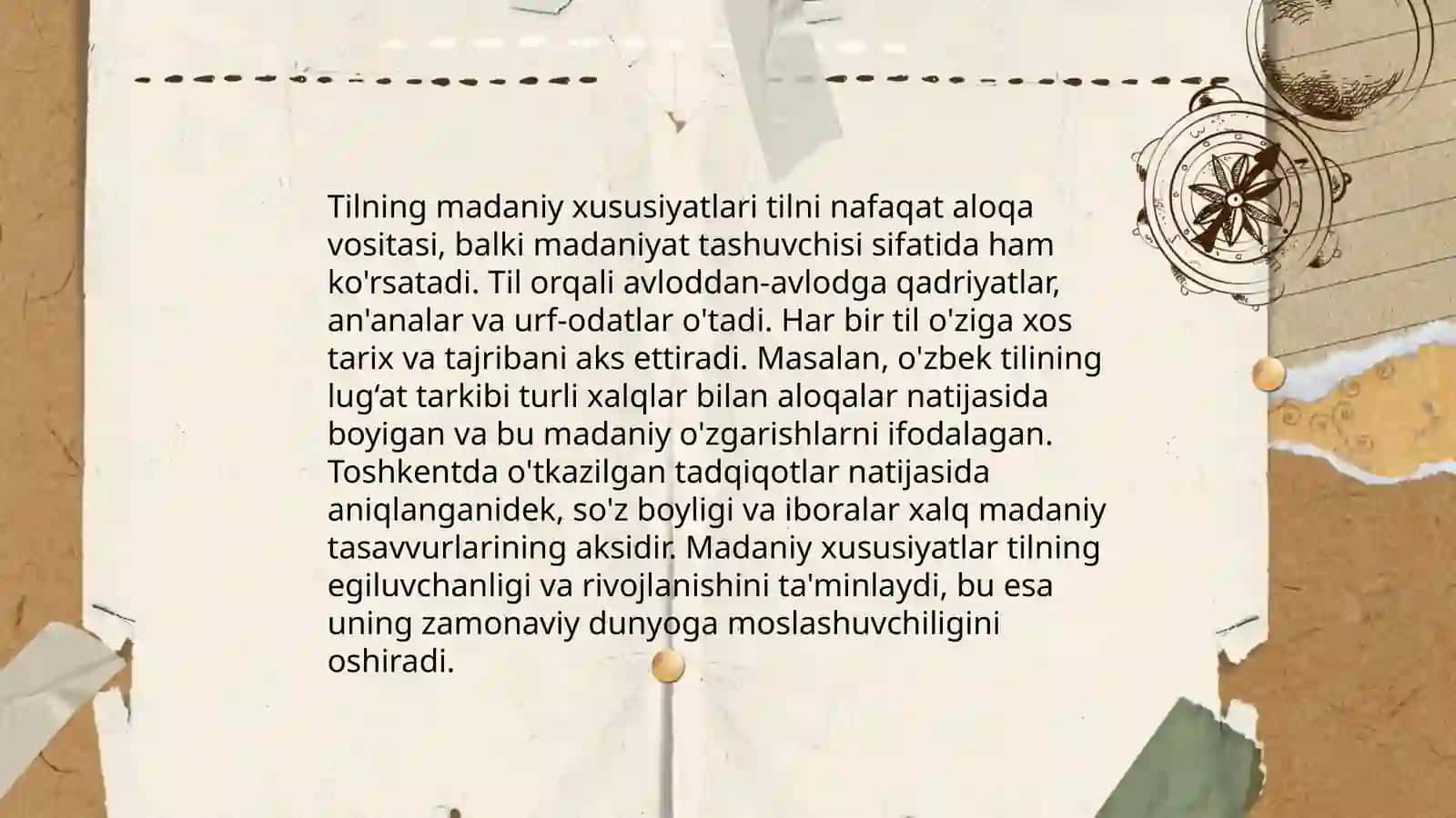 Tilning ijtimoiy xususiyati. Tilning vazifalari 4