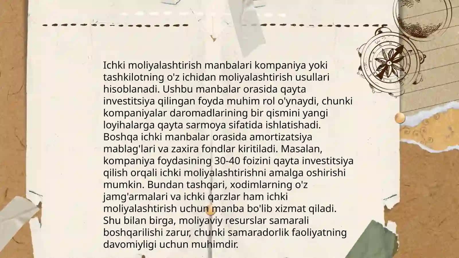 Investitsiya faoliyatini moliyalashtirish manbalari va usullari 4