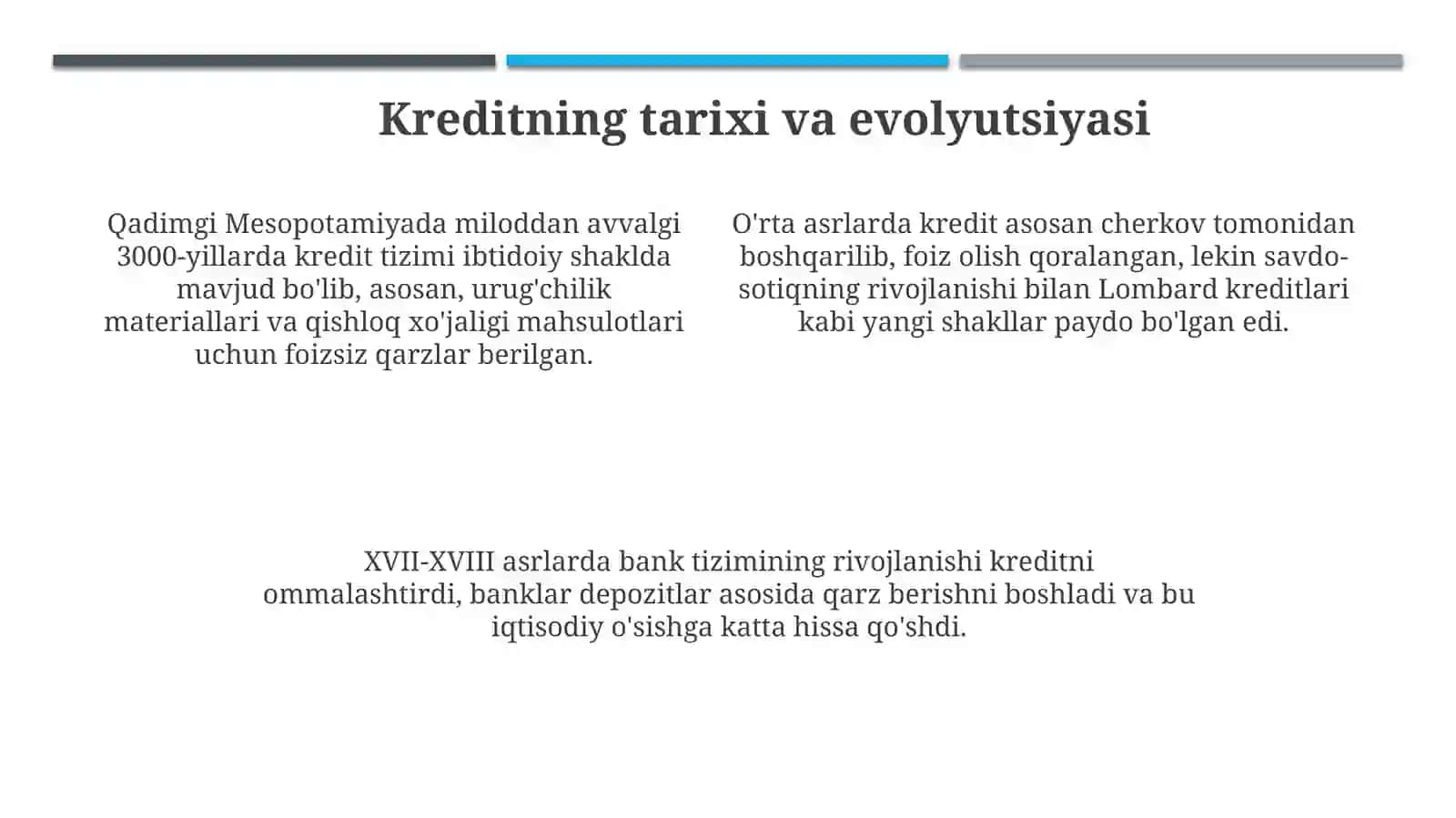 Kreditning zarurlligi va mohiyati 4