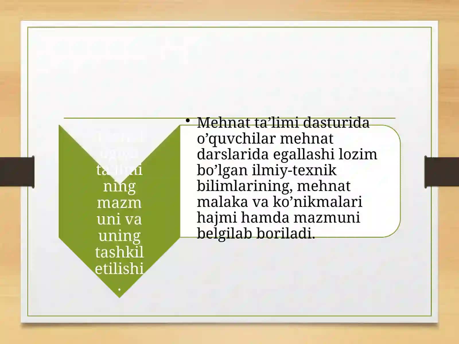 Boshlang’ich sinflarda texnologiya ta’limining mazmuni. Boshlang’ich sinf texnologiya darslarining kompetensiyalari. Texnologiya ta’limi va texnologik vositalar 4
