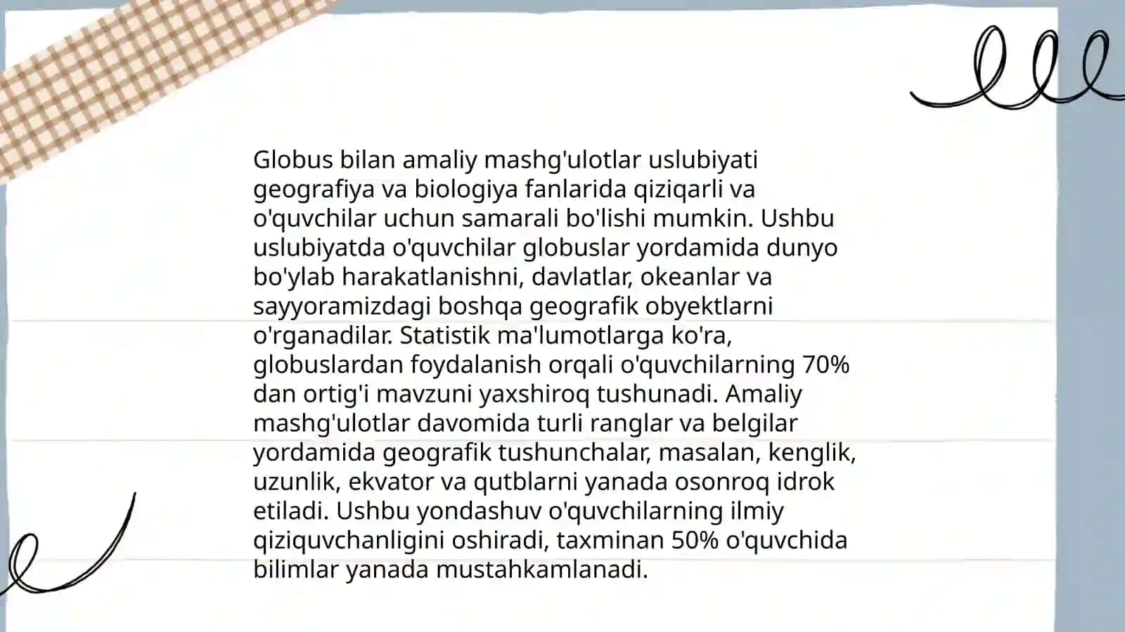 Geografiya darslarida amaliy mashg'ulotlardan foydalanish metodikasi 4