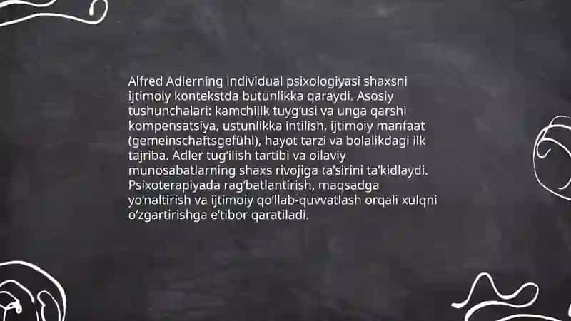 Psixologiya maktablarida shaxs nazariyalari 4