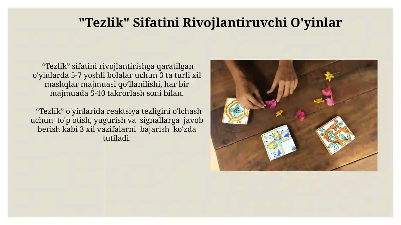 "Muvozanat" Sifatini Rivojlantiruvchi O'yinlar 4